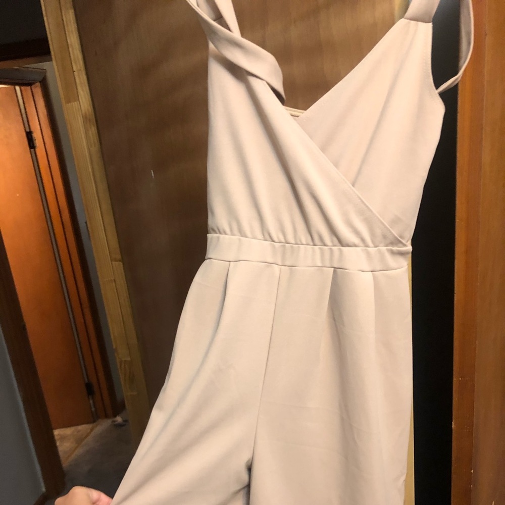 NWT taupe jumpsuit